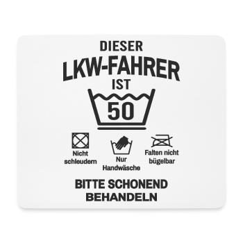 50. Geburtstag LKW Fahrer Lustig 50 Jahre - Mousepad (Querformat) - Weiß - Vorne