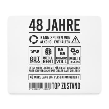 48. Geburtstag Männer Frauen Lustig 48 Jahre - Mousepad (Querformat) - Weiß - Vorne