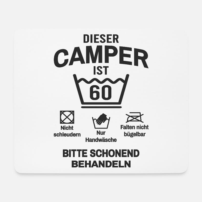 Camper 60. Geburtstag Camping Lustig 60 Jahre - Mousepad (Querformat) - Weiß