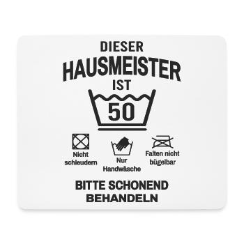 Hausmeister 50. Geburtstag Facility Manager Lustig - Mousepad (Querformat) - Weiß - Vorne