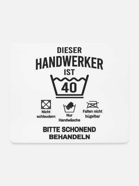 40. Geburtstag Handwerker Lustig 40 Jahre - Mousepad (Querformat) - Weiß