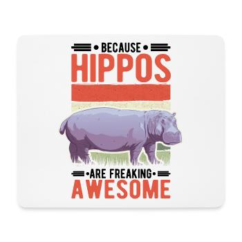 Hippo Gift Hippo Hippo - Mouse Pad (horizontal) - white - Front