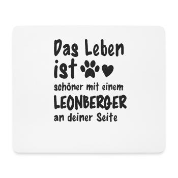 Leonberger Hund Hundehalter Lustiges Hunde - Mousepad (Querformat) - Weiß - Vorne