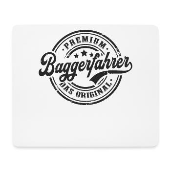 Baggerfahrer Original Bagger Baggerführer - Mousepad (Querformat) - Weiß - Vorne