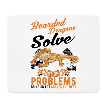 Bearded Dragon Gift Bearded Dragon Pogona - Mouse Pad (horizontal) - white - Front