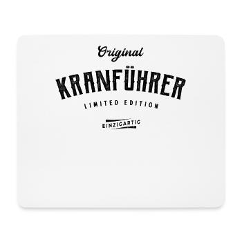 Kranführer Limited Edition - Mousepad (Querformat) - Weiß - Vorne