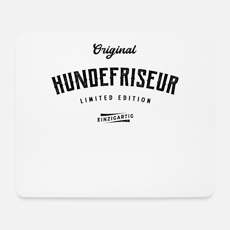 Hundefriseur Limited Edition Hunde Friseur - Mousepad (Querformat) - Weiß