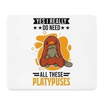 Schnabeltier Geschenk Platypus - Mousepad (Querformat) - Weiß - Vorne