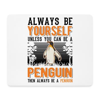 Pinguin Geschenk Penguin - Mousepad (Querformat) - Weiß - Vorne