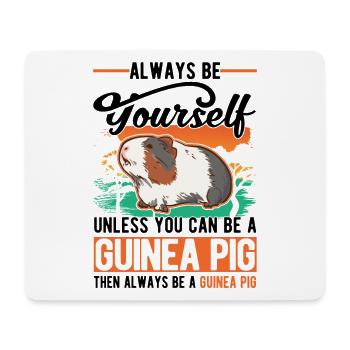 Meerschweinchen Geschenk Guinea Pig - Mousepad (Querformat) - Weiß - Vorne