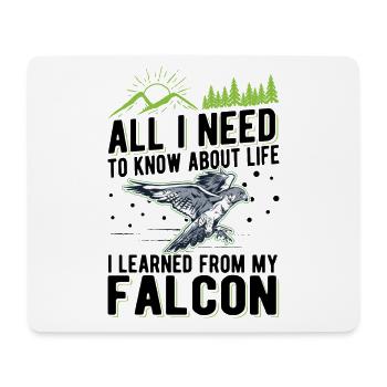 Falcon Gift Falcon Breeding Falcon Breeder Falconer - Mouse Pad (horizontal) - white - Front