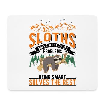 Sloth Gift Sloth - Mouse Pad (horizontal) - white - Front