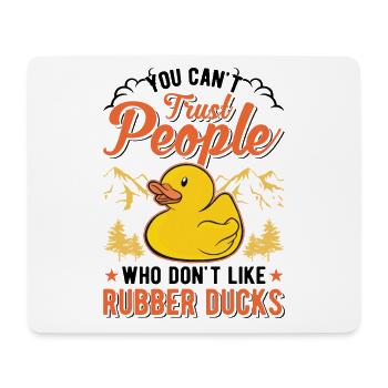 Rubber Duck Gift Squeaky Duck Bathing Duck - Mouse Pad (horizontal) - white - Front