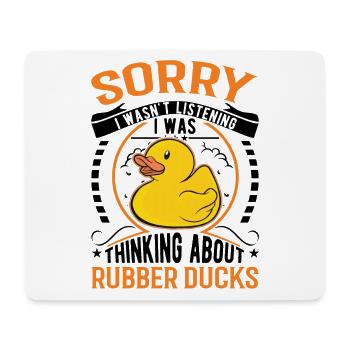 Rubber Duck Gift Squeaky Duck Bathing Duck - Tapis de souris (format paysage) - blanc - Devant