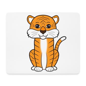 Tiger - Mouse Pad (horizontal) - white - Front