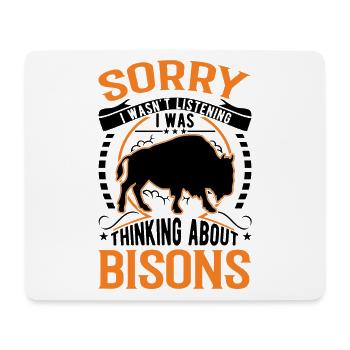Buffalo Gift Water Buffalo Bison Buffallo - Mouse Pad (horizontal) - white - Front