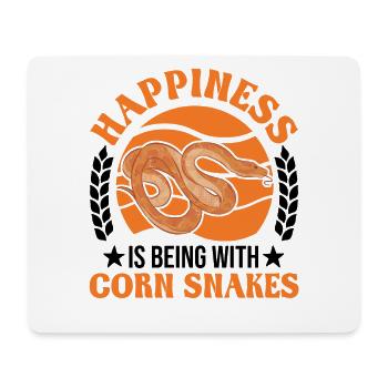 Kornnatter Glück Corn Snake - Mousepad (Querformat) - Weiß - Vorne