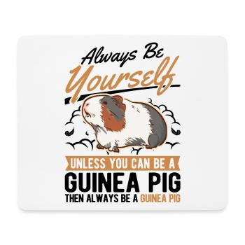 Meerschweinchen Geschenk Guinea Pig - Mousepad (Querformat) - Weiß - Vorne