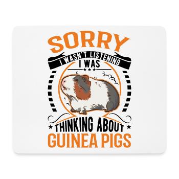 Meerschweinchen Geschenk Meerschwein - Mousepad (Querformat) - Weiß - Vorne