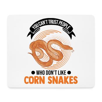 Kornnatter Geschenk Corn Snake - Mousepad (Querformat) - Weiß - Vorne