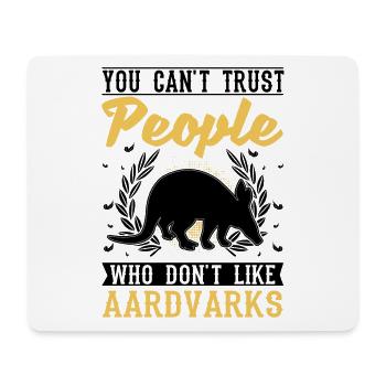 Aardvark Gift Aardvark - Mouse Pad (horizontal) - white - Front