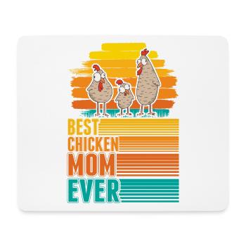 Best Chicken Mom Ever Hühner Mama - Mousepad (Querformat) - Weiß - Vorne
