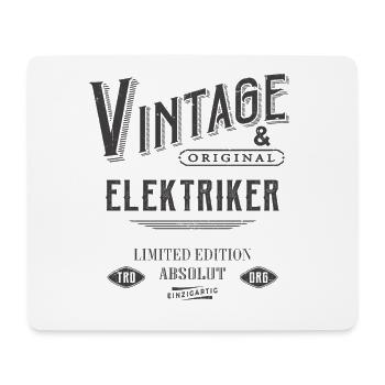Elektriker Vintage - Mousepad (Querformat) - Weiß - Vorne