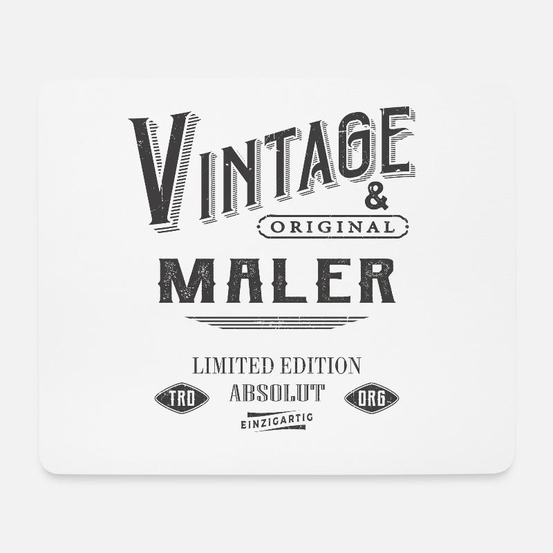Maler Vintage - Mousepad (Querformat) - Weiß