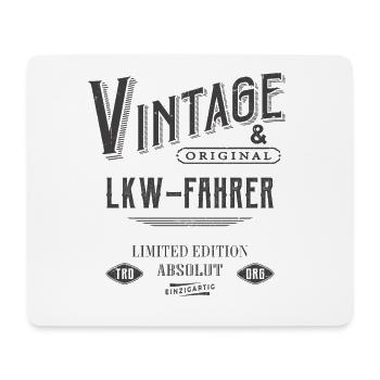 LKW Fahrer Vintage - Mousepad (Querformat) - Weiß - Vorne