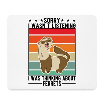 Ferret lover Ferret Gift - Mouse Pad (horizontal) - white - Front