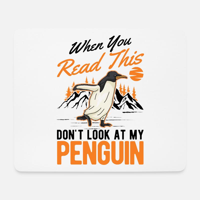 Pinguin Penguin Kaiserpinguin Gelbaugenpinguin - Mousepad (Querformat) - Weiß