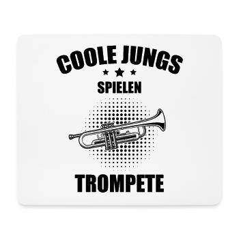 Trompete Trompetenspieler Trompeter - Mousepad (Querformat) - Weiß - Vorne
