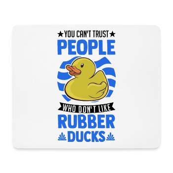 Rubber Duck Gift Squeaky Duck Bathing Duck - Tapis de souris (format paysage) - blanc - Devant