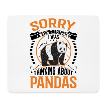 Panda Lover Panda Bear Gift - Mouse Pad (horizontal) - white - Front