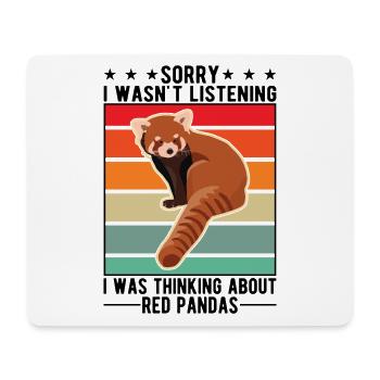 Red Panda Gift Cat Bear Red Panda - Mouse Pad (horizontal) - white - Front