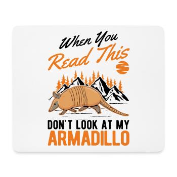 Armadillo Gift Armadillo - Mouse Pad (horizontal) - white - Front