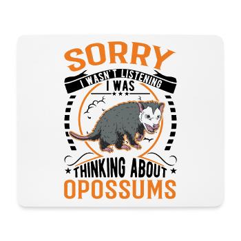 Opossum Geschenk Possum Beutelratte - Mousepad (Querformat) - Weiß - Vorne