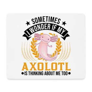 Axolotl Queue Cadeau Amphibien Axolotl - Tapis de souris (format paysage) - blanc - Devant