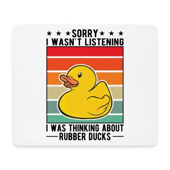 Rubber Duck Gift Squeaky Duck Bathing Duck - Tapis de souris (format paysage) - blanc - Devant