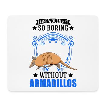 Armadillo Gift Armadillo - Mouse Pad (horizontal) - white - Front