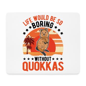 Quokka Gift Short-tailed Kangaroo - Mouse Pad (horizontal) - white - Front