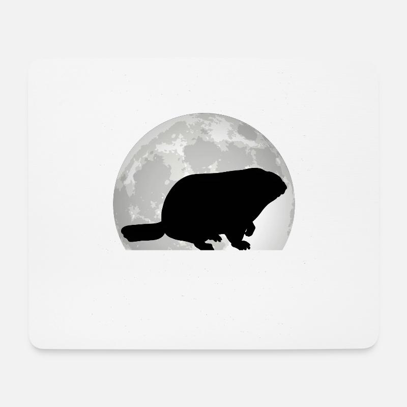 Murmeltier Mond Groundhog Day Waldmurmeltier - Mousepad (Querformat) - Weiß