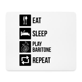 Tenorhorn Tenorhornspieler Tenorhornist - Mousepad (Querformat) - Weiß - Vorne
