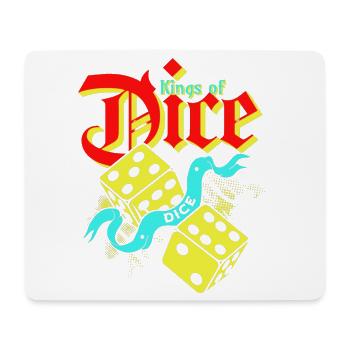 King of Dice Vintage Illustration - Mouse Pad (horizontal) - white - Front