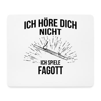 Fagott Fagottspieler Fagottist - Mousepad (Querformat) - Weiß - Vorne