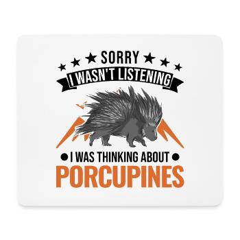 Porcupine Gift Porcupine - Mouse Pad (horizontal) - white - Front