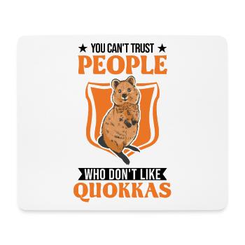 Quokka Gift Short-tailed Kangaroo - Mouse Pad (horizontal) - white - Front