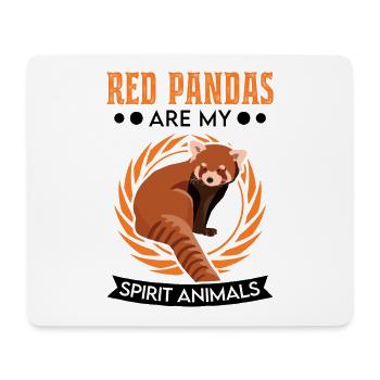 Roter Panda Spirit Animal Red Panda - Mouse Pad (horizontal) - white - Front