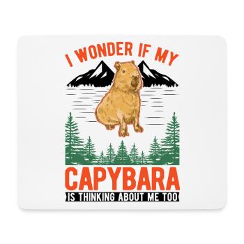 Capybara Wasserschwein Capibara - Mousepad (Querformat) - Weiß - Vorne