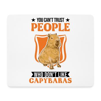 Capybara Geschenk Wasserschwein Capibara - Mousepad (Querformat) - Weiß - Vorne